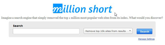 million short search engine